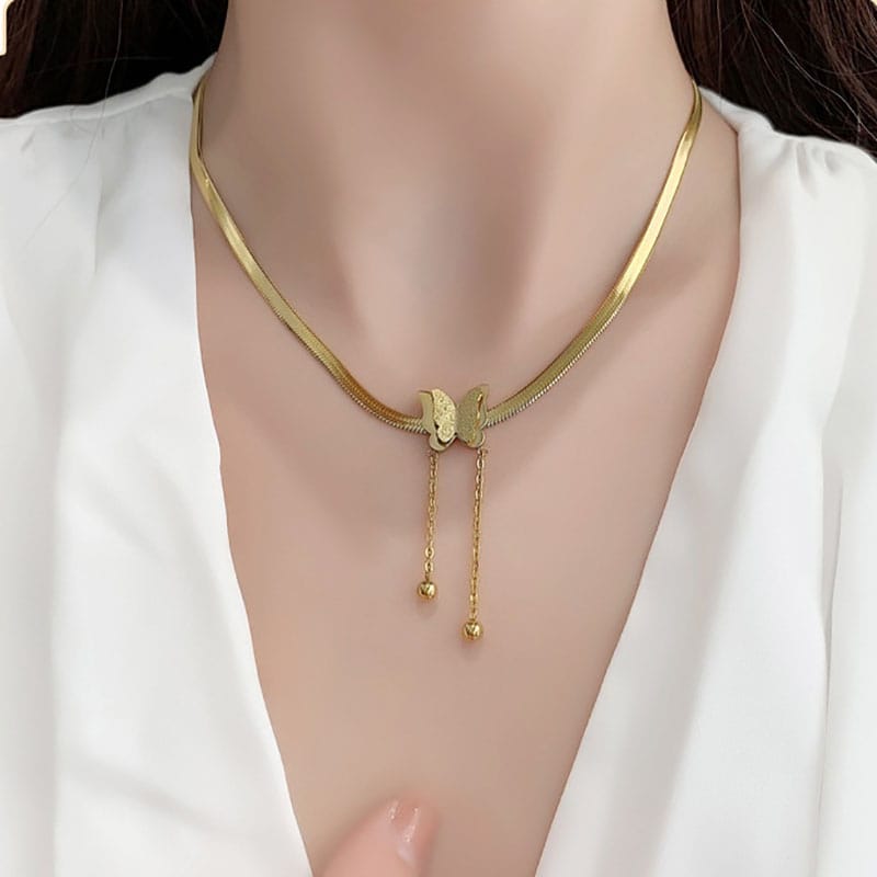 Vintage Butterfly Necklace
