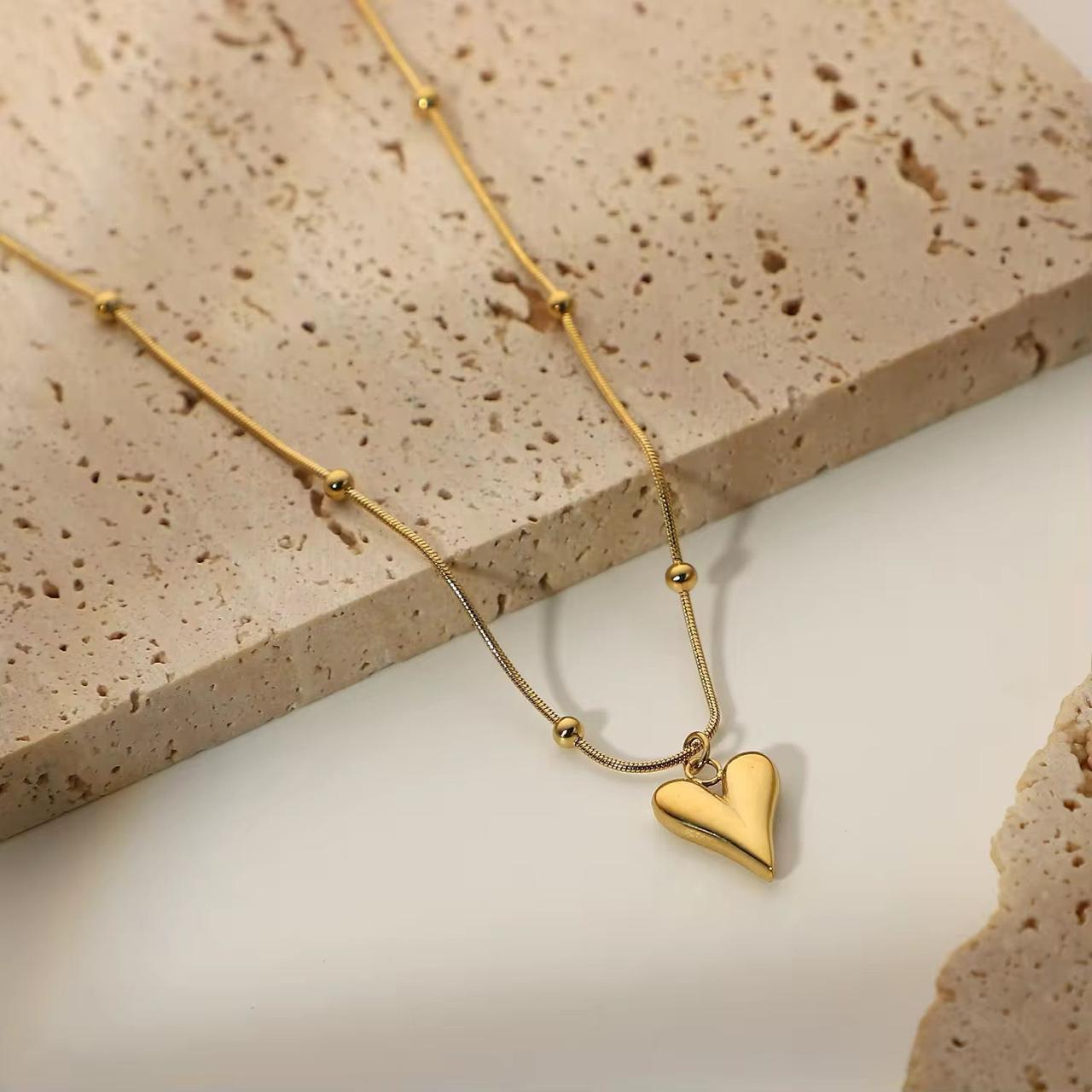 Exquisite Titanium Steel Necklace Anti-Fading Gold-Plated Also Available in Different Styles