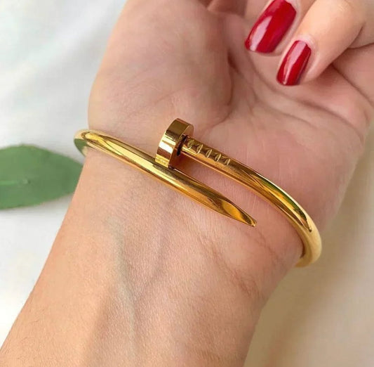 Cartier Golden Nail Bracelet & Bangle