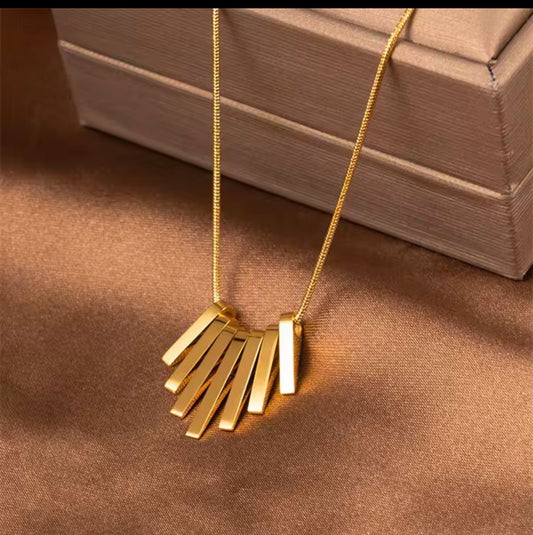 Exquisite Titanium Steel Necklace Anti-Fading Gold-Plated Also Available in Different Styles